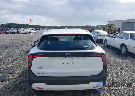 2025 Nissan Kicks S Fwd from USA, damaged, VIN 3N8AP6BA2SL306149